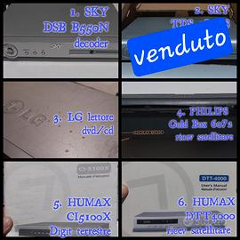 Ricevitore decoder lettore dvd cd