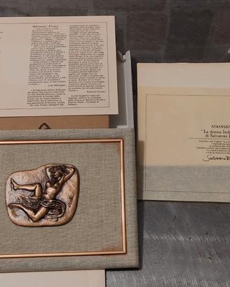 Scultura bronzo Salvatore Fiume