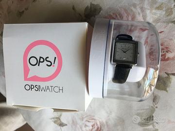 Orologio donna classico Ops watch nero nuovo