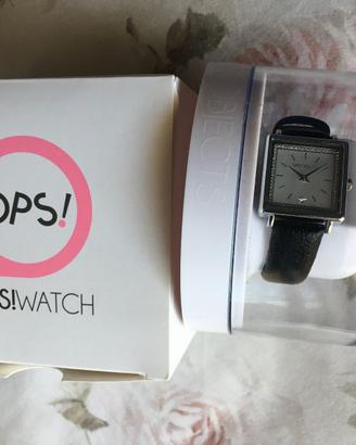 Orologio donna classico Ops watch nero nuovo