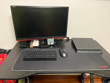 Scrivania da Gaming + Porta Cuffie