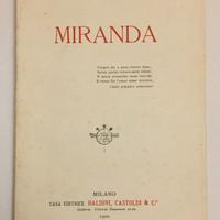 Libro antico Fogazzaro Miranda 1900