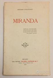Libro antico Fogazzaro Miranda 1900