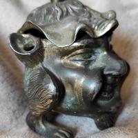 Incensiere satiro in bronzo 