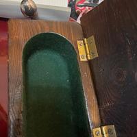 Cassetta di legna fatta interamente a mano