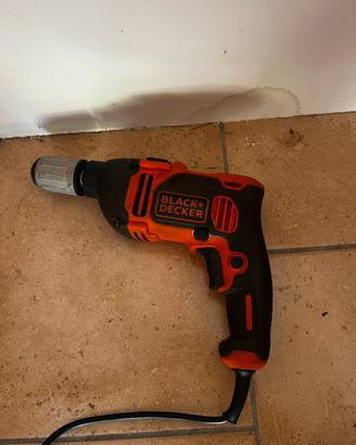 Trapano a percussione elettrico black + decker