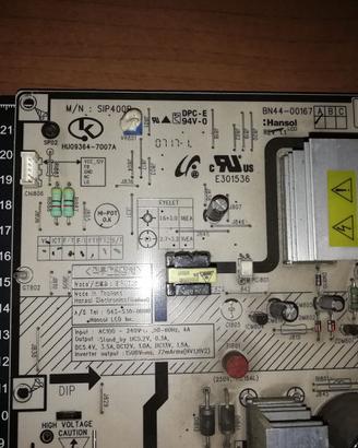 Scheda Alimentazione televisore Samsung