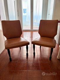 Coppia di sedie vintage anni ’60