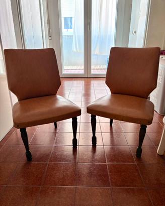 Coppia di sedie vintage anni ’60