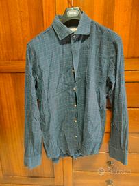 Camicia uomo a quadri blu rossi