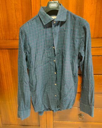 Camicia uomo a quadri blu rossi