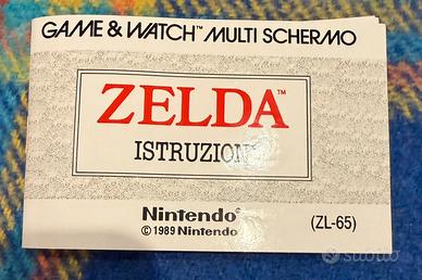 Game & Watch Nintendo Zelda manuale italiano