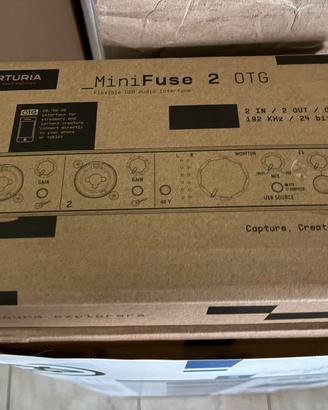 Scheda AudioArturia Minifuse 2 OTG nuova !