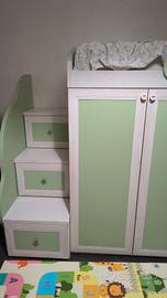 Cameretta con letto a castello 