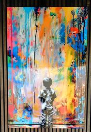 Quadro street art su vetro acrilico