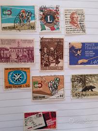 10 francobolli del 1967 usati