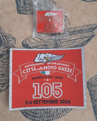 Moto Guzzi GMG 2026 toppa e spilla 