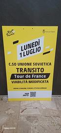 cartello Tour de France 2024 Torino