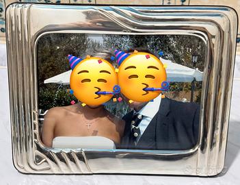 Cornice per foto in argento