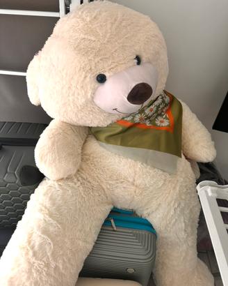 peluche 70cm modello orso con foulard