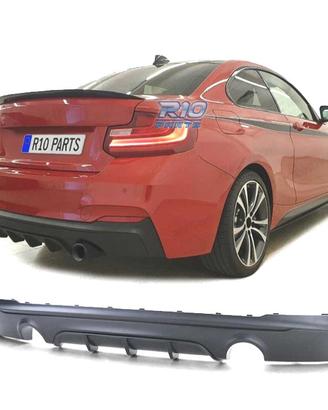 DIFFUSORE BMW F22 F23 LOOK M PERFORMANCE NERO OPAC