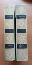 Giacomo Leopardi Poesie Prose UTET vol. 1 vol. 2