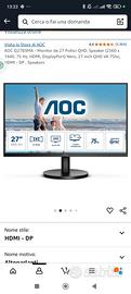 monitor PC 27 pollici 