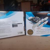 Scheda Pci Express card Usb 3.0 per pc fisso