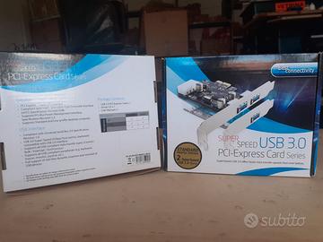 Scheda Pci Express card Usb 3.0 per pc fisso