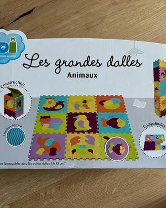 Tappeto gioco con animali in schiuma