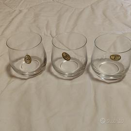 Set 3 Bicchieri Whisky Cristallo Bohemia