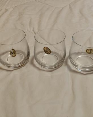 Set 3 Bicchieri Whisky Cristallo Bohemia