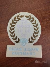 Adesivo vetrofania Lancia Delta HF 