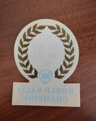 Adesivo vetrofania Lancia Delta HF 