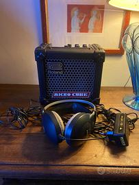 Amplificatore Roland Micro CUBE + Cuffie AKG K77