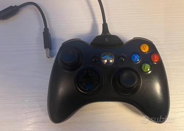 CONTROLLER XBOX 360 MICROSOFT NERO CON CAVO