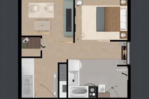 Bilocale con giardino a Biassono