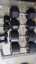 set da 8 manubri misti