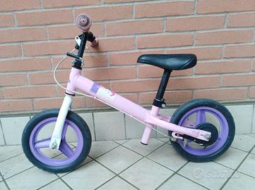 bicicletta senza pedali da bambina