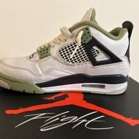 Nike Air jordan 4 Bianco  Verde, Size 38