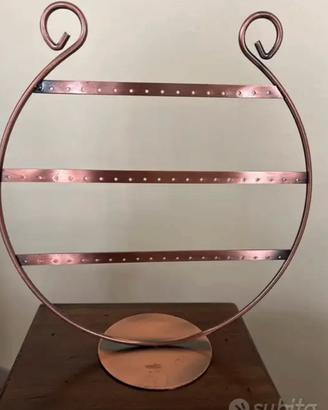 PORTA ORECCHINI IN RAME " LIRA".