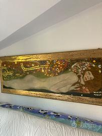 Quadri di Klimt con cornici in legno dorato