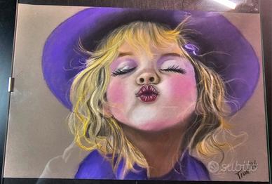 disegno con matite pastello