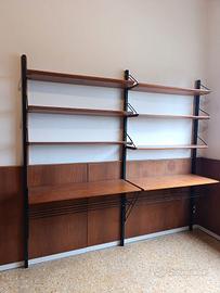 libreria scandinava in teak anni 60