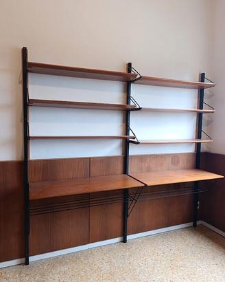 libreria scandinava in teak anni 60