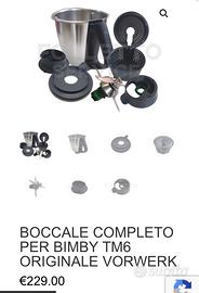 BOCCALE COMPLETO PER BIMBY TM6 ORIGINALE VORWERK