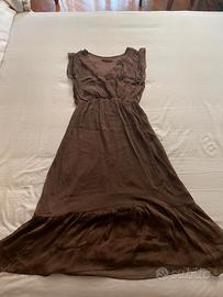 Abito lungo marrone