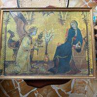 Stampa vintage Annunciazione Simone Martini