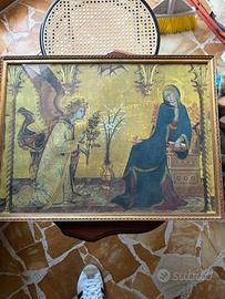 Stampa vintage Annunciazione Simone Martini