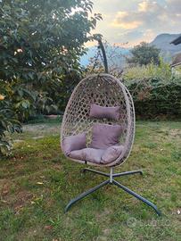 POLTRONA SOSPESA A UOVO  COME NUOVA 